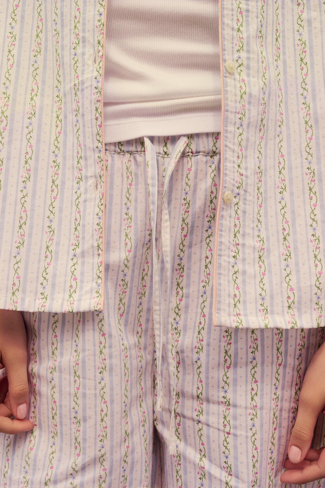 Heather bukser - Summer Stripe Blue